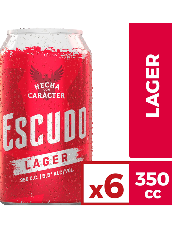 ESCUDO LATA 6 PACK 350 CC